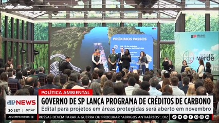 Governo de SP lança programa para gerar créditos de carbono em unidades de conservação