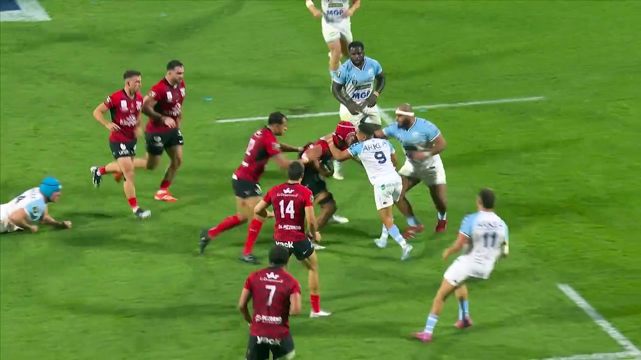 TOP 14 - Essai de Gael DREAN (RCT) - Aviron Bayonnais - RC Toulon