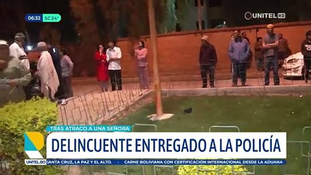 Vecinos y guardias logran capturar a un delincuente que intentaba atracar a una mujer, sus cómplices huyeron