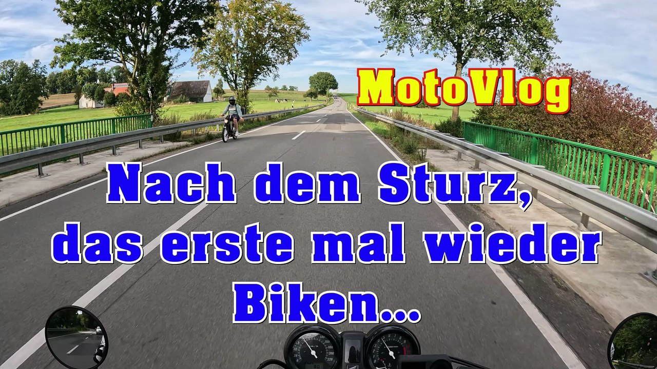 Nach dem Sturz, das erste mal wieder Biken...
