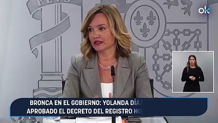 Bronca en el Gobierno: Yolanda Díaz dice que se ha aprobado el decreto del registro horario y es falso