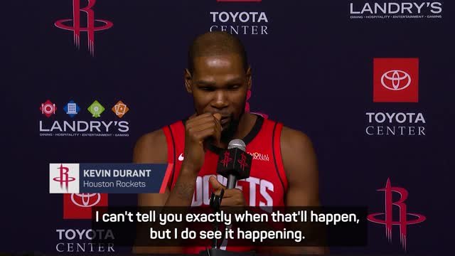 Durant 'sees himself signing contract extension' at the Rockets