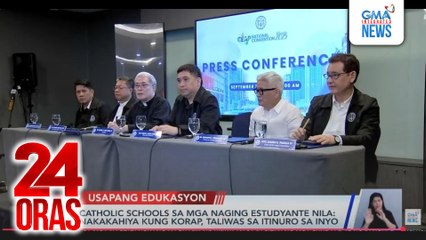 Catholic schools sa mga naging estudyante nila: nakakahiya kung korap, taliwas sa itinuro sa inyo | 24 Oras