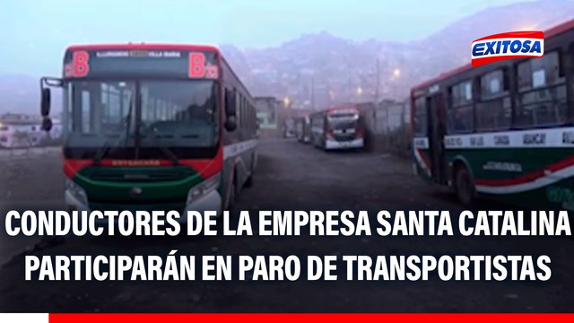 Conductores de la empresa Santa Catalina participarán en paro de transportistas del 2 de octubre