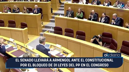 El Senado llevará a Armengol ante el Constitucional por el bloqueo de 31 leyes del PP en el Congreso