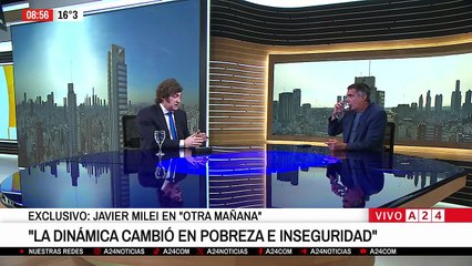 Javier Milei: "Se desaceleró fuertemente la actividad económica"