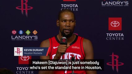 'Hakeem the Dream' transcended basketball - Durant