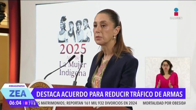 Sheinbaum celebra acuerdo de Estados Unidos para frenar el tráfico ilegal de armas