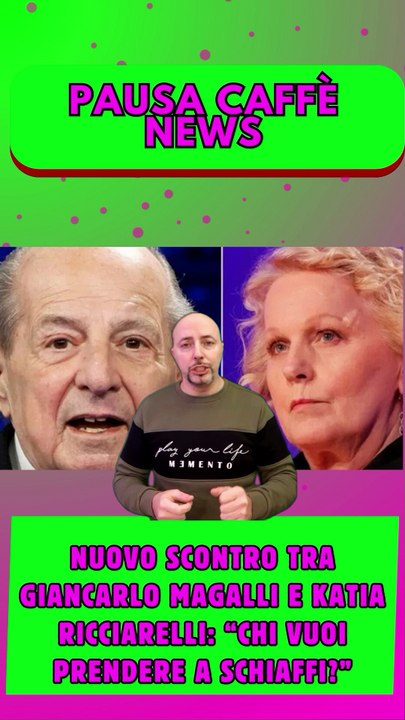Nuovo scontro tra Giancarlo Magalli e Katia Ricciarelli “Chi vuoi prendere a schiaffi”