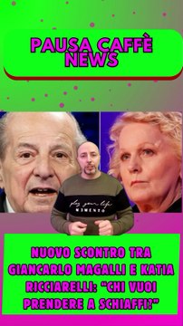 Nuovo scontro tra Giancarlo Magalli e Katia Ricciarelli “Chi vuoi prendere a schiaffi”