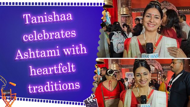 Exclusive conversation with Tanishaa Mukerji on Durga Puja | Experience | North Bombay Durga Utsav Pandal