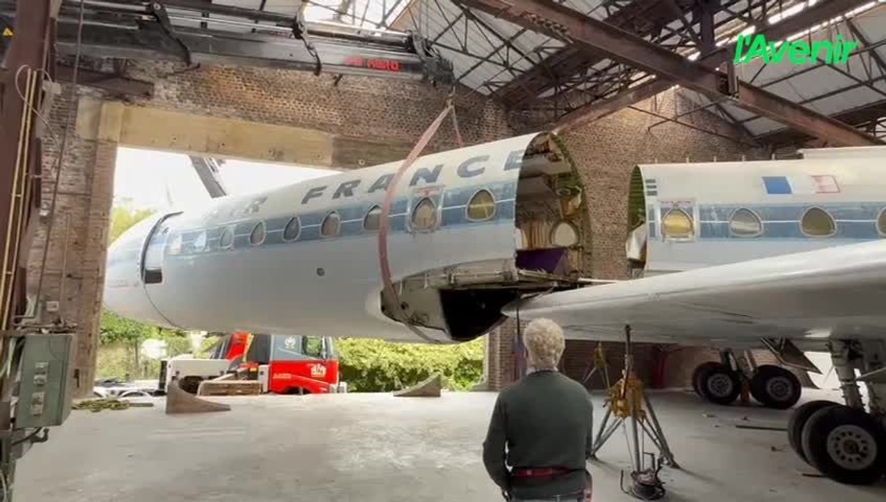 Transport insolite : un avion installé à Jauche