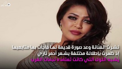 هل قصدت وعد التلميح لهيفاء وهبي بهذه الصورة؟