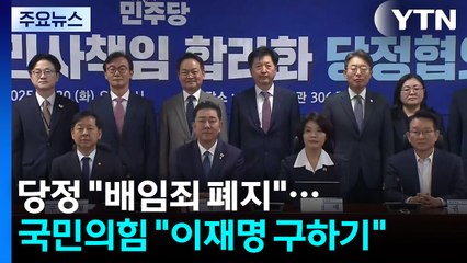 당정 "배임죄 폐지, 미래 위한 선택"...국힘 "이재명 구하기" / YTN