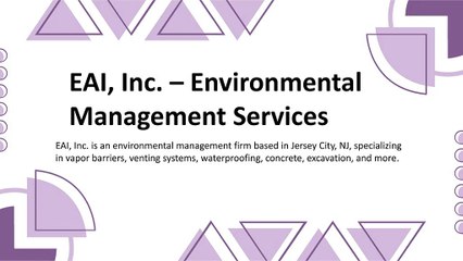 EAI, Inc. - A Trusted Voice in Site Safety