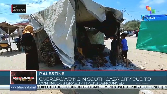 Palestine, overcrowding in southern Gaza City denounced amid continued Israeli attacks