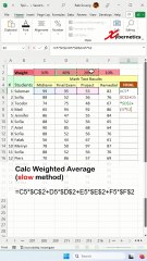 How to Calculate the Weighted Average in Excel (Using the Function SUMPRODUCT) -  Excel Tips and Tricks