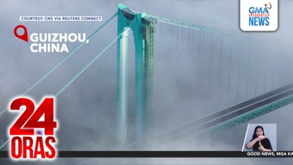 Pinakamataas na tulay sa buong mundo, binuksan sa Guizhou, China | 24 Oras