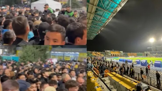 Caos absoluto en la entrada del Kairat-Real Madrid