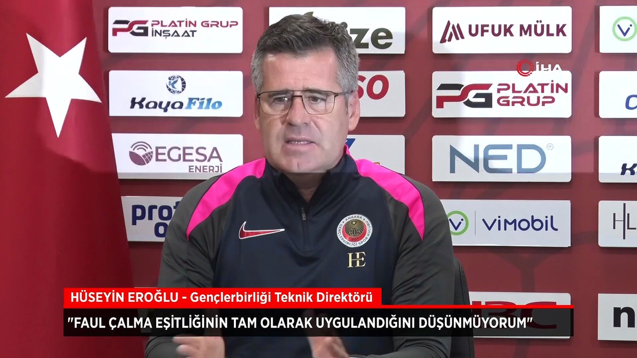 Gençlerbirliği cephesinden hakem tepkisi: Faul çalma eşitliği yok