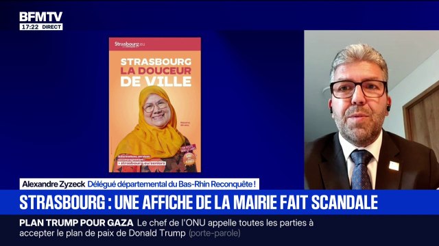 Affiche polémique à Strasbourg: De mettre du voile sur le domaine public, ça me dérange , lance Alexandre Zyzeck, délégué départemental du Bas-Rhin Reconquête !