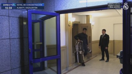 Llegada Real Madrid estadio