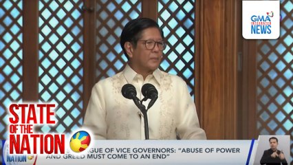 PBBM sa League of Vice Governors: "Abuse of power and greed must come to and end" | SONA