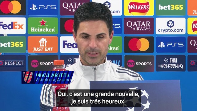 Arteta heureux après la prolongation de Saliba : C'est une grande nouvelle !