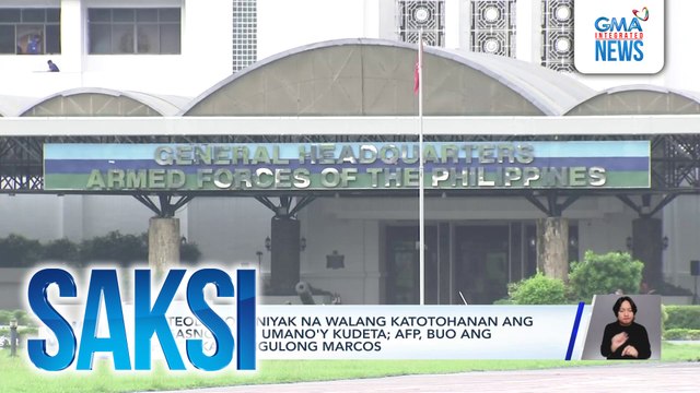 Sec. Teodoro, tiniyak na walang katotohanan ang alingasngas ng umano'y kudeta; AFP, buo ang suporta kay Pangulong Marcos | Saksi