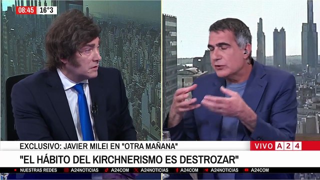 Milei hizo una cerrada defensa de la violencia a través de las redes sociales, y negó que los militantes de LLA la ejerzan