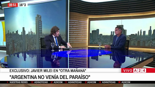 Javier Milei: “No estamos en el paraíso pero tampoco venimos del paraíso”