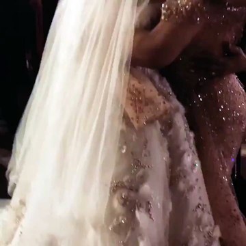شاهدي بكاء لجين عمران عند رؤية ابنتها بفستان الزفاف