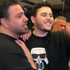 احتفال عاصي الحِلاني ونجله بالفوز في "ديو المشاهير"