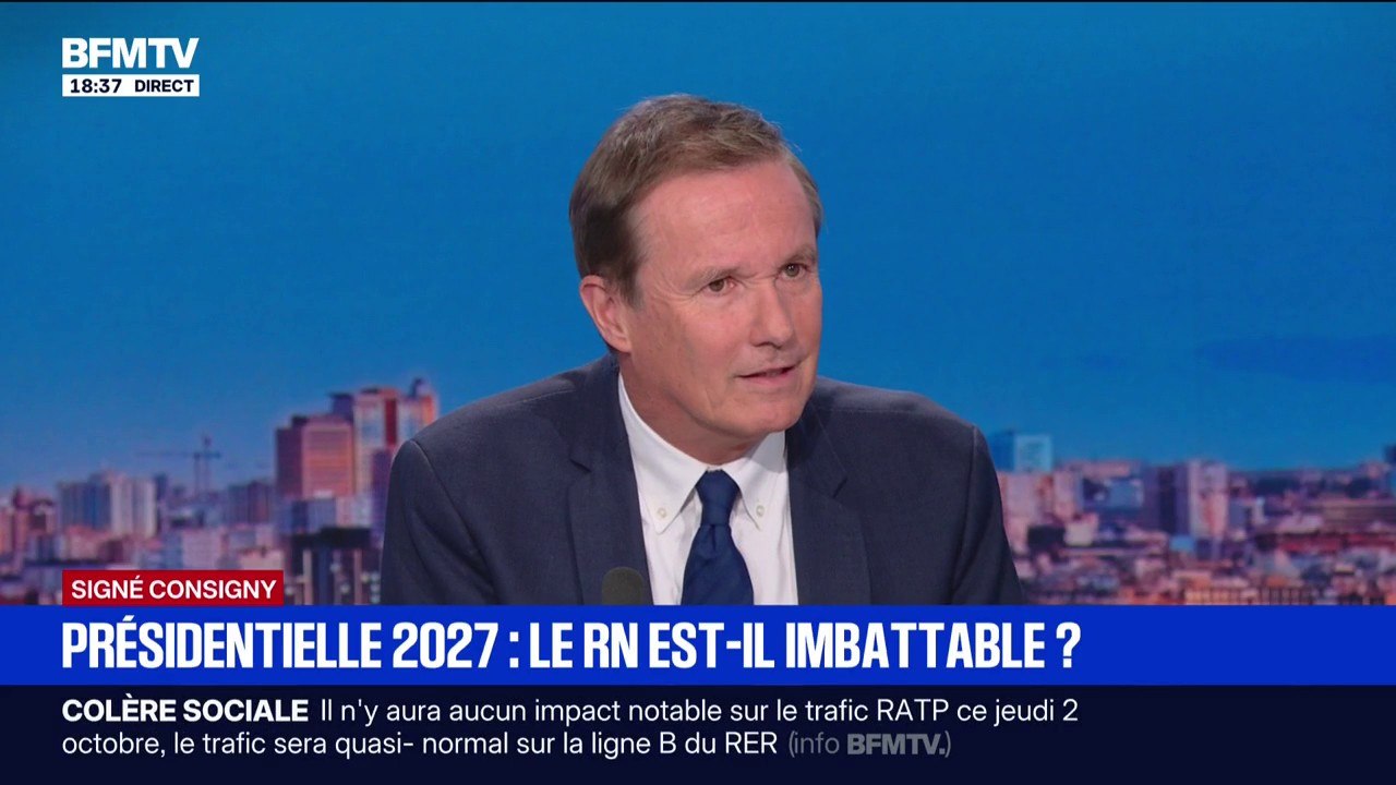 Sondage 2027: "Jordan Bardella, à 30 ans, ne peut pas être président de la République, c'est une folie", lance Nicolas Dupont-Aignan, président de Debout la France