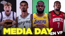 NBA : Wembanyama, LeBron, Durant, Curry... Les meilleurs moments du Media Day en VF