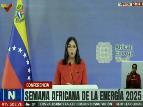 Vpdta. Delcy Rodríguez agradece el respaldo de la Unión Africana ante amenazas guerreristas de EE. UU.