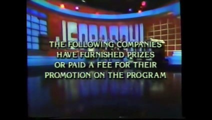 Jeopardy! closing credits, 5/16/94