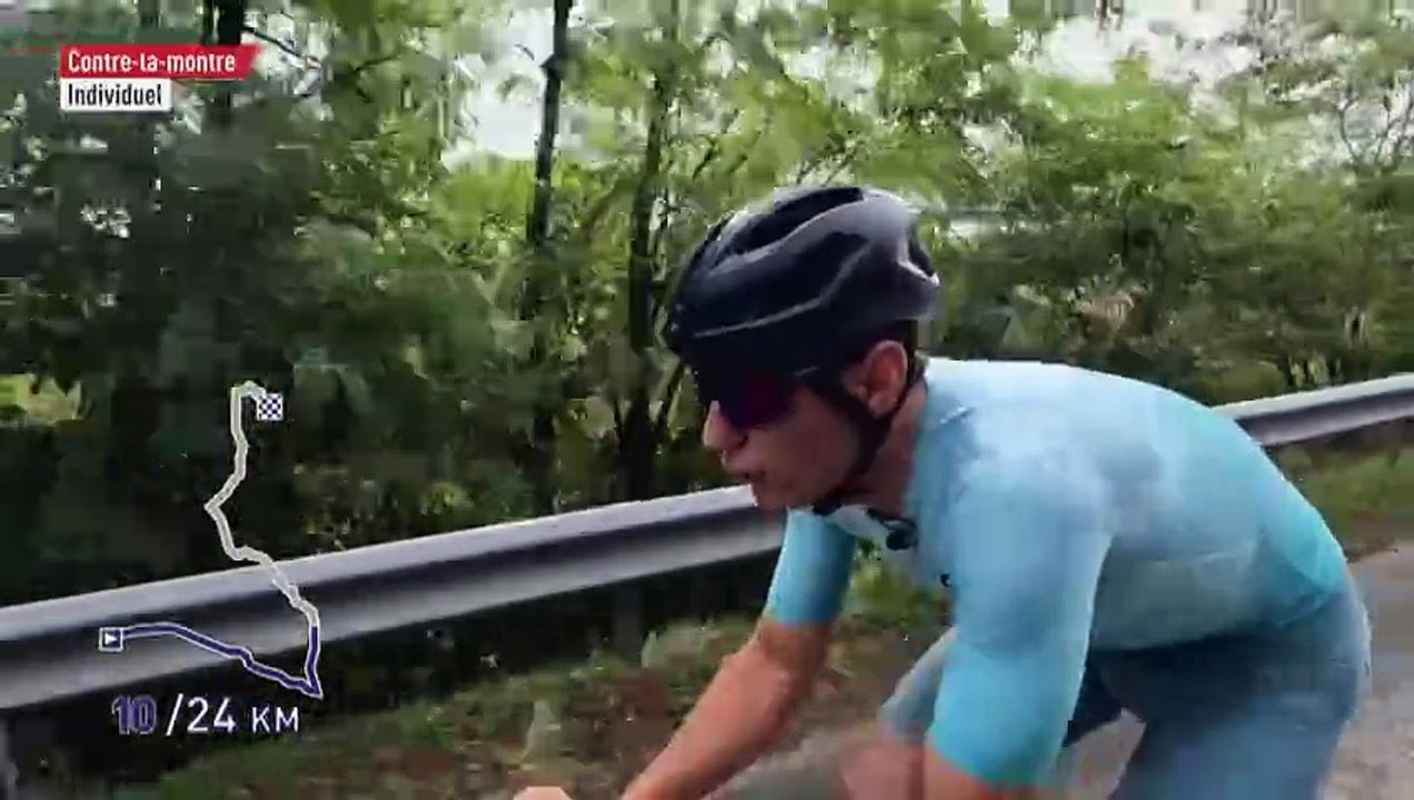 La reconnaissance du contre-la-montre par Pierre Rolland - Cyclisme - Championnats d'Europe