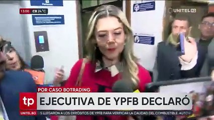 Gerente de YPFB se presenta en la Fiscalía para declarar por el caso Botrading