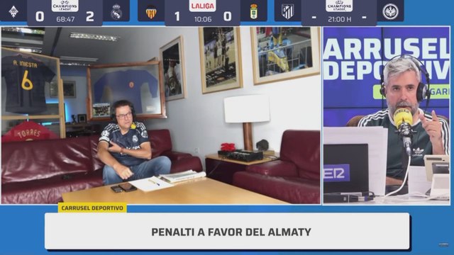 ENFADO TREMENDO de VINICIUS con XABI ALONSO tras ser SUSTITUIDO en el KAIRAT ALMATY vs REAL MADRID