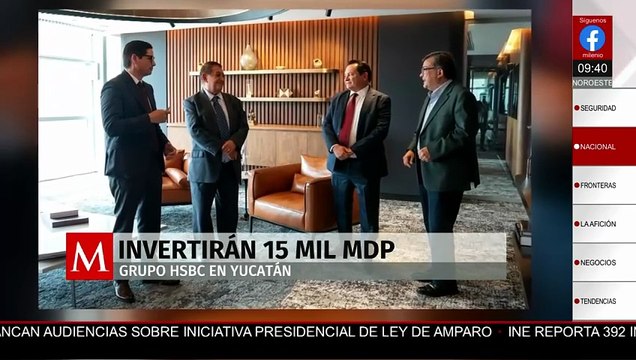 HSBC anuncia dos inversiones por más de 15 mil mdp en Yucatán