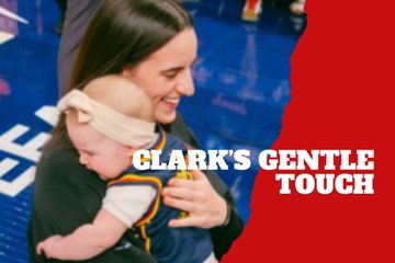 Caitlin Clark proves she’s the baby whisperer