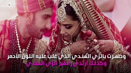 الصورة الأولى لزفاف ديبيكا بادكون ورانفير سينغ