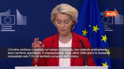 Von der Leyen: L'Ucraina resiste sul campo di battaglia
