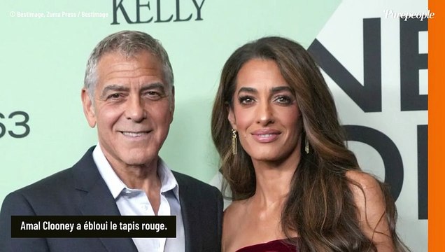 Amal Clooney fait sensation au bras de George lors du festival de New York grâce à une robe pour le moins originale