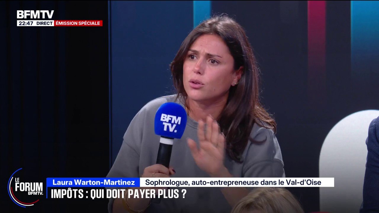 FORUM BFMTV - Impôts: pour Laura, sophrologue, "moins on fait plus on a, plus on bosse, moins on a"