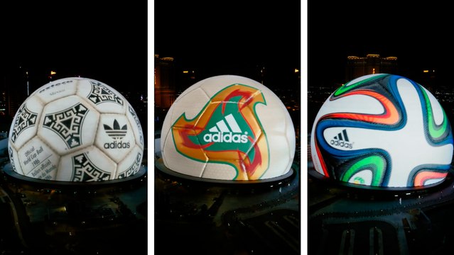 Mundial 2026: La Sphere de Las Vegas proyecta los balones mundialistas y el 2 de octubre se dará a conocer el que se usará en la Copa del Mundo