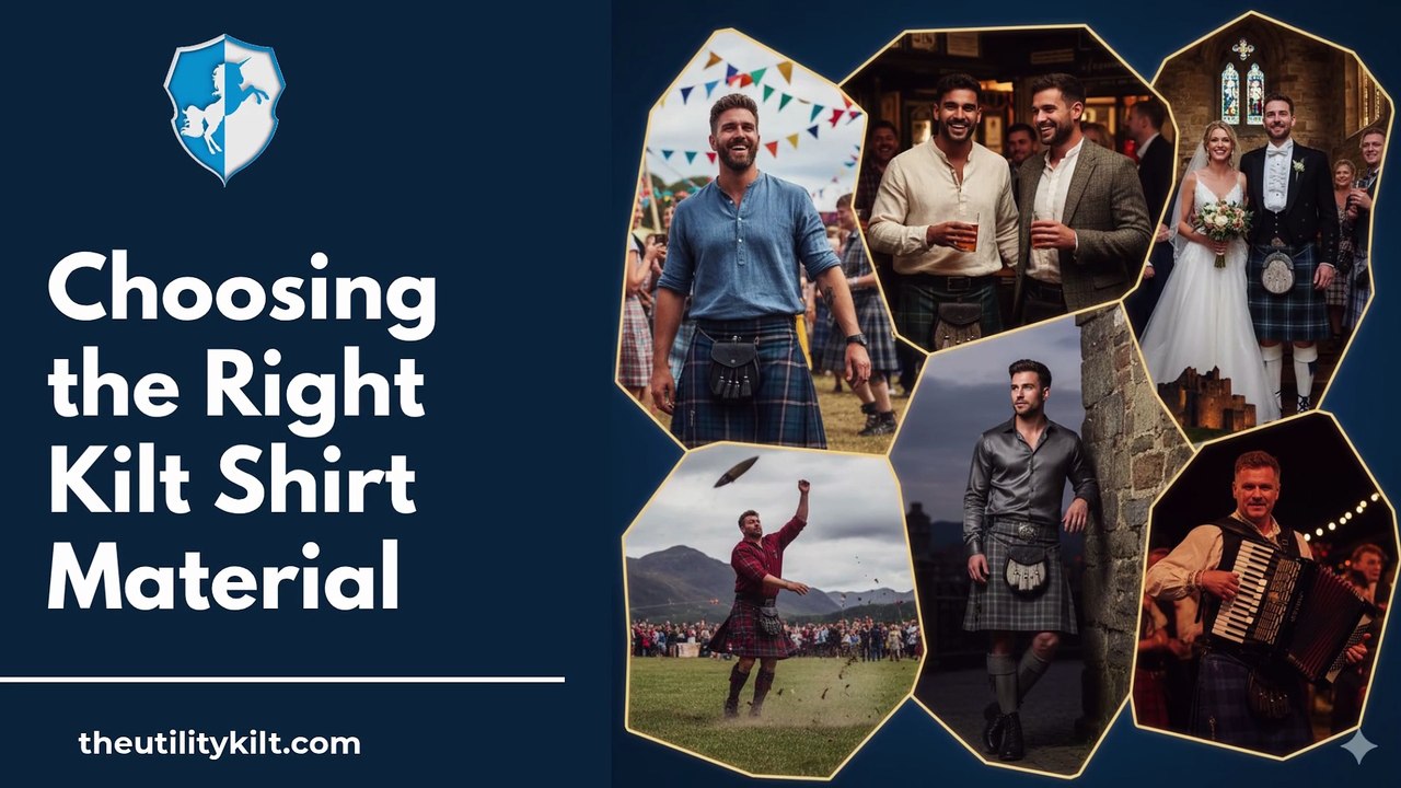 Choosing the right material for a kilt shirt