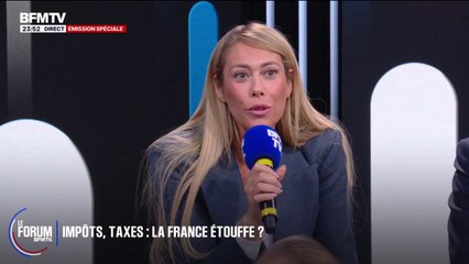 FORUM BFMTV - Pression fiscale: Rose Ameziane, auto-entrepreneure, observe que la France "est le pays qui consomme le plus de médicaments et d'anxiolytiques"