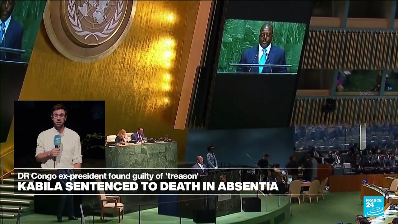 DR Congo ex-president Kabila sentenced to death in absentia for 'treason'